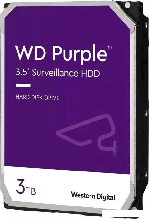 Жесткий диск WD Purple 3TB WD33PURZ от компании 2255 by - онлайн гипермаркет - фото 1