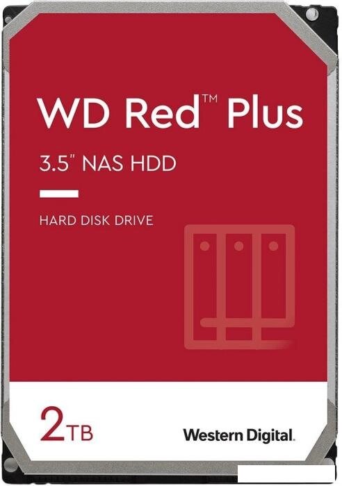 Жесткий диск WD Red Plus 2TB WD20EFPX от компании 2255 by - онлайн гипермаркет - фото 1