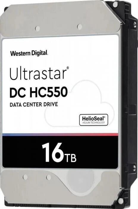 Жесткий диск WD Ultrastar DC HC550 WUH721816ALE6L4,  16ТБ,  HDD,  SATA III,  3.5 [0f38466] от компании 2255 by - онлайн гипермаркет - фото 1