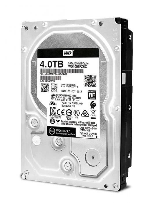 Жесткий диск Western Digital 4Tb Black WD4005FZBX от компании 2255 by - онлайн гипермаркет - фото 1