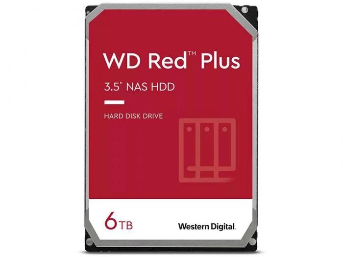 Жесткий диск Western Digital WD Red Plus 6Tb WD60EFZX от компании 2255 by - онлайн гипермаркет - фото 1