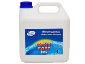 Жидкость для очистка стенок бассейна от слизи и жировых отложений Маркопул-Кемиклс Клин-Борт Гель 3л М84