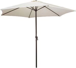 Зонт садовый 3 метра пляжный складной для дачи стола пикника ECOS GU-01 бежевый большой дачный с наклоном