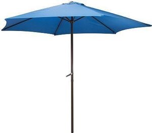 Зонт садовый 3 метра пляжный складной для дачи стола пикника ECOS GU-01 синий большой дачный с наклоном