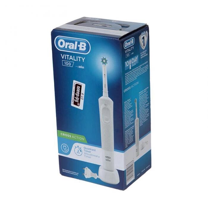 Зубная электрощетка Braun Oral-B Vitality D100.413.1 White 4210201201083 от компании 2255 by - онлайн гипермаркет - фото 1