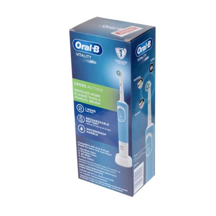 Зубная электрощетка Braun Oral-B Vitality D100.413.2 Cross Action Blue от компании 2255 by - онлайн гипермаркет - фото 1