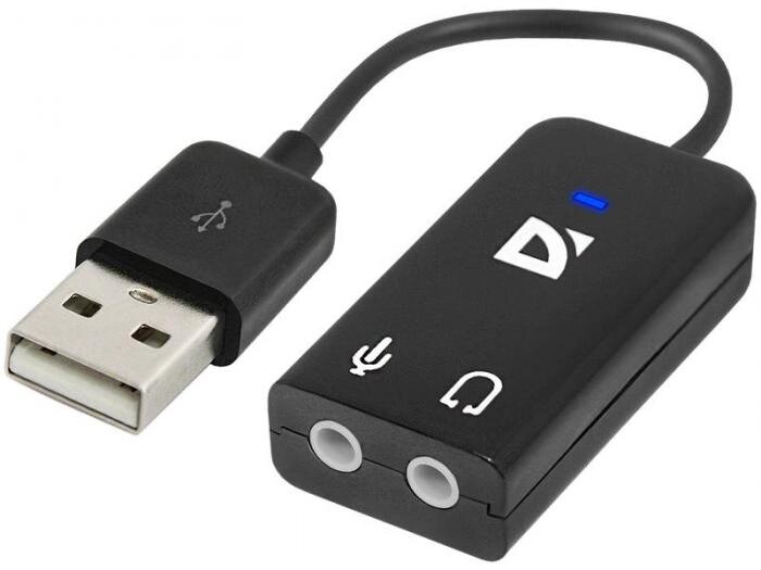 Звуковая карта Defender Audio USB - 2х3.5 Jack 0.1m 63002 от компании 2255 by - онлайн гипермаркет - фото 1