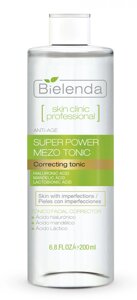 Активный корректирующий тоник Bielenda Skin Clinic Professional Anti-Age (Миндальная и Лактобионовая кислота), 200 мл