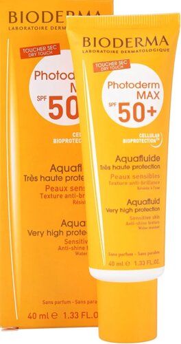 Аквафлюид для лица Bioderma "Photoderm Max SPF 50+ Aquafluide", 40 мл