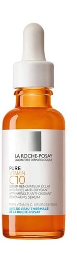 Антиоксидантная сыворотка La Roche-Posay Ля Рош Pure Vitamin C10 для обновления кожи лица, 30 мл