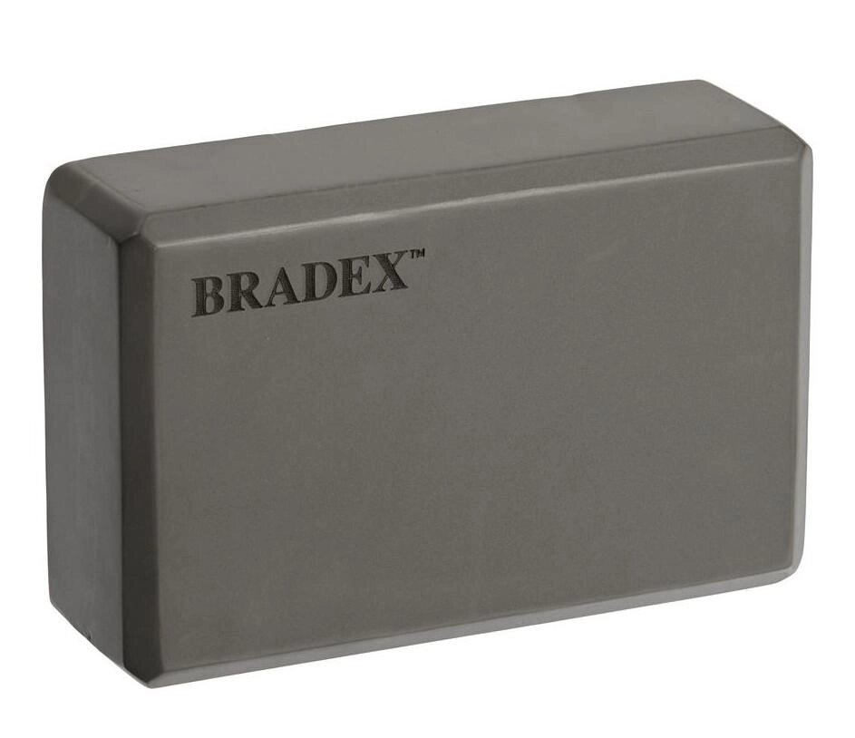 Блок для йоги Bradex SF 0407, серый от компании Скажи здоровью ДА! - фото 1