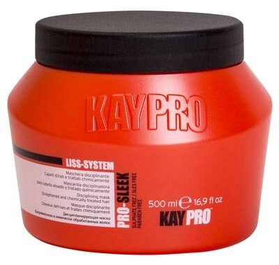 Дисциплинирующая маска Kaypro Pro-Sleek для выпрямленных и химически обработанных волос, 500 мл от компании Скажи здоровью ДА! - фото 1