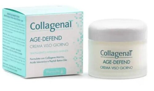 Дневной крем для лица CollagenaT Age-Defend Day Face Cream интенсивный анти-эйдж эффект с морским коллагеном,