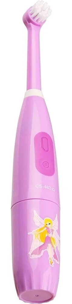 Электрическая зубная щетка CS Medica/Сиэс Медика KIDS CS-463-G, розовая от компании Скажи здоровью ДА! - фото 1