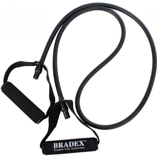 Эспандер трубчатый с ручками Bradex SF 0235 нагрузка до 13,50 кг, черный от компании Скажи здоровью ДА! - фото 1