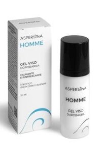 Гель для мужчин после бритья Aspersina Homme Gel Viso для чувствительной кожи, успокаивающий, освежающий с муцином