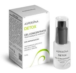 Гель-концентрат Aspersina Detox Gel Concentrato для комбинированной, жирной, покрасневшей кожи с муцином улитки,