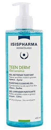 Гель очищающий ISISPHARMA/Исисфарма Teen Derm Gel Sensitive для умывания чувствительной комбинированной и жирной кожи,