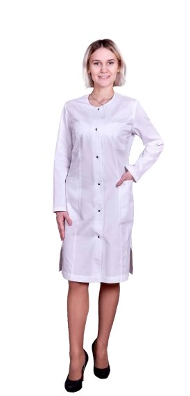 Халат медицинский женский модель "003-012", белый от компании Скажи здоровью ДА! - фото 1