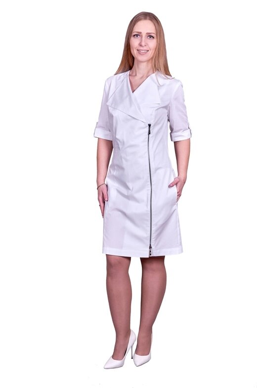 Халат медицинский женский модель "004-009" от компании Скажи здоровью ДА! - фото 1