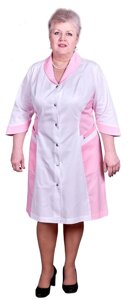 Халат медицинский женский модель 004-022 розовый