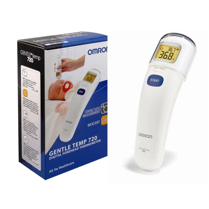 Инфракрасный медицинский бесконтактный лобный термометр Omron Gentle Temp 720 от компании Скажи здоровью ДА! - фото 1