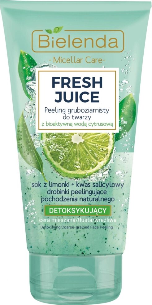 Интенсивный детоксифицирующий скраб Bielenda Fresh Juice "Лайм", 150 г от компании Скажи здоровью ДА! - фото 1