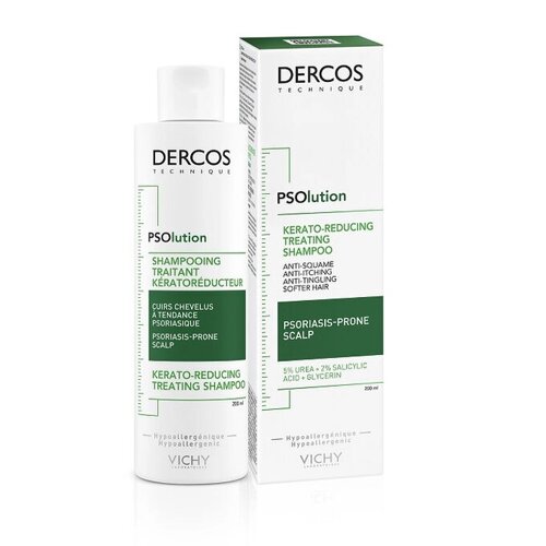 Кератолитический шампунь Vichy Виши Dercos PSOlution Kerato-Reducing Treating Shampoo для кожи головы склонной к