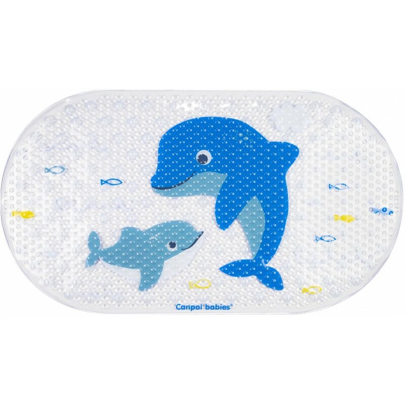 Коврик для ванночки Canpol с рисунком "Дельфин", 69 х 38 см от компании Скажи здоровью ДА! - фото 1