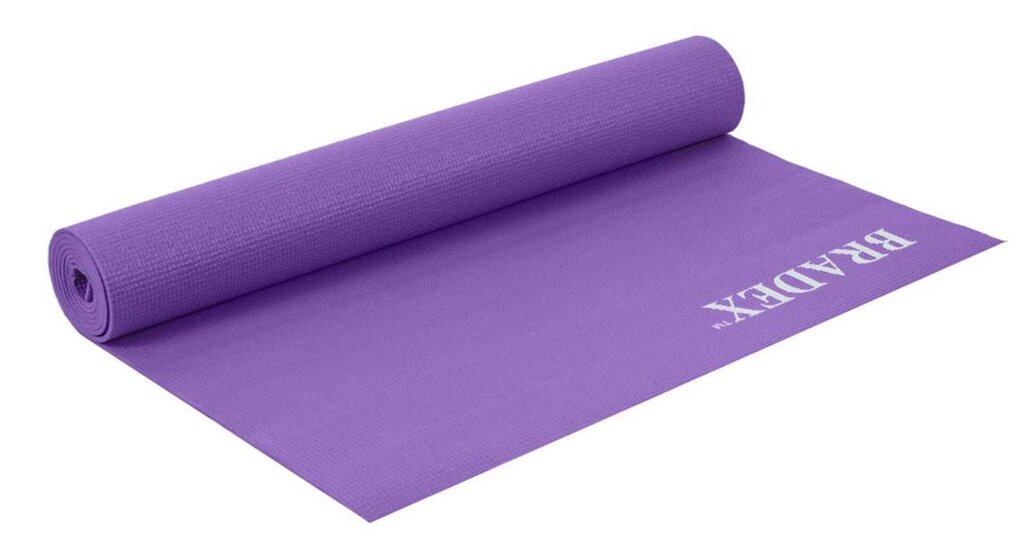 Коврик для йоги и фитнеса Bradex SF 0397, фиолетовый от компании Скажи здоровью ДА! - фото 1