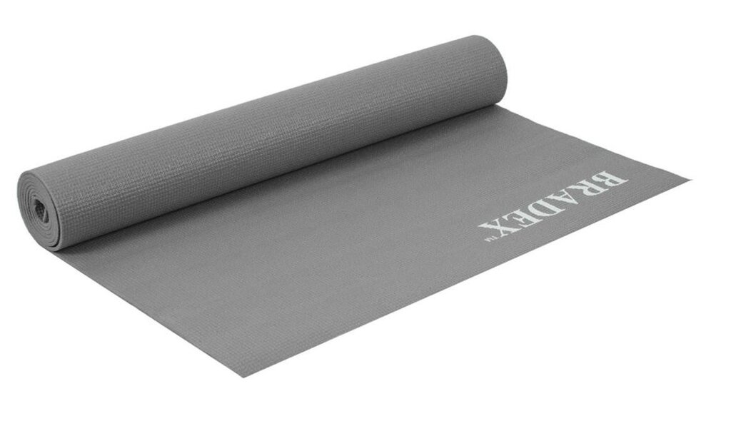 Коврик для йоги и фитнеса Bradex SF 0398, серый от компании Скажи здоровью ДА! - фото 1