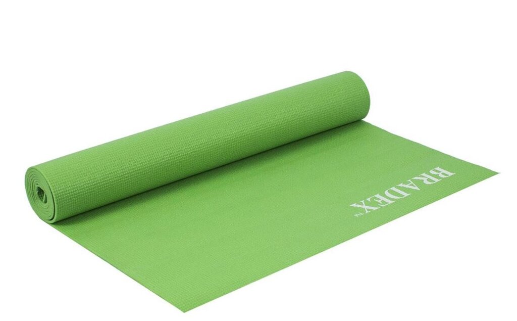Коврик для йоги и фитнеса Bradex SF 0399, зеленый от компании Скажи здоровью ДА! - фото 1