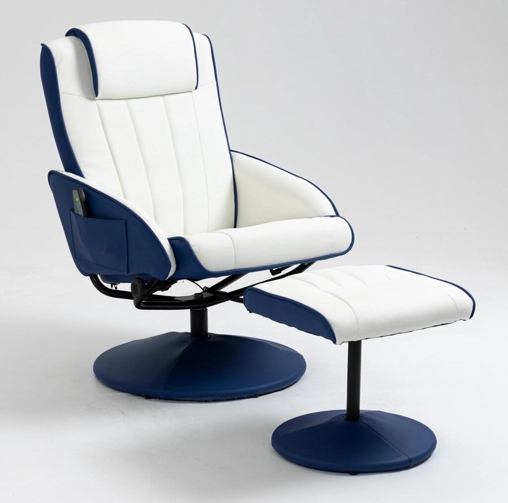 Массажное кресло Angioletto Barone Blu Bianco от компании Скажи здоровью ДА! - фото 1