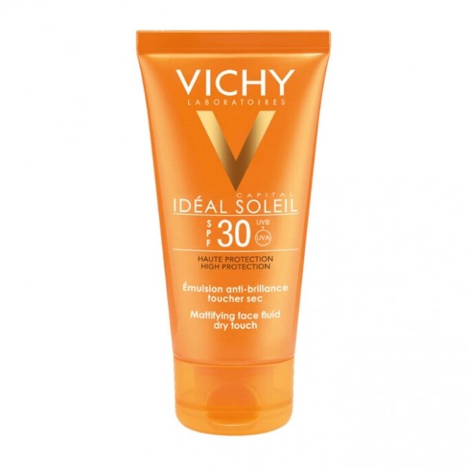 Матирующая эмульсия для лица Vichy Виши Capital Soleil Dry Touch SPF 30, 50 мл от компании Скажи здоровью ДА! - фото 1