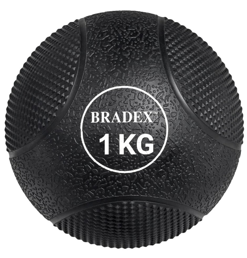 Медбол резиновый Bradex SF 0770, 1 кг от компании Скажи здоровью ДА! - фото 1