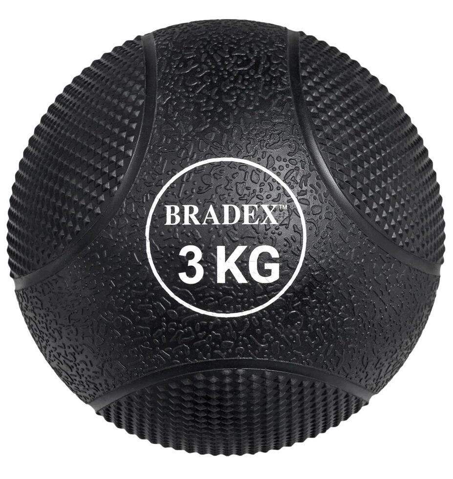Медбол резиновый Bradex SF 0772, 3 кг от компании Скажи здоровью ДА! - фото 1