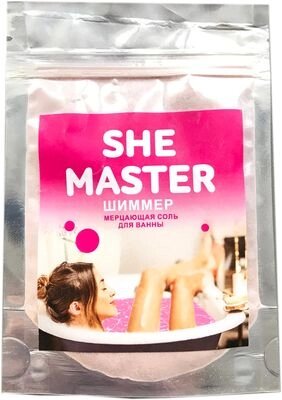 Мерцающая соль для ванн She Master розовый, 70 г от компании Скажи здоровью ДА! - фото 1