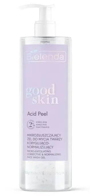 Микроотшелушивающий, корректирующий и нормализующий гель для лица Bielenda "Good Skin Acid Peel", 200 мл от компании Скажи здоровью ДА! - фото 1