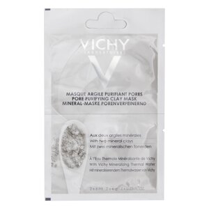 Минеральная маска с глиной Vichy Виши Purete Thermale Очищающая поры, 2 6 мл