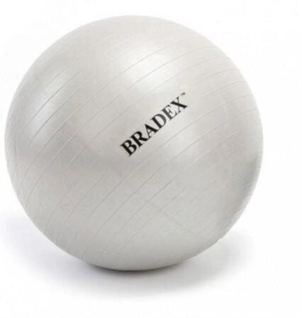 Мяч для фитнеса Bradex SF 0016 "Фитбол-65" серый, 65 см от компании Скажи здоровью ДА! - фото 1