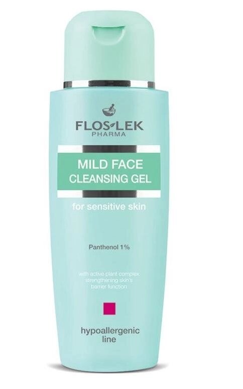 Нежный очищающий гель Floslek для чувствительной кожи Mild face cleasing gel for sensitive skin, 150 мл от компании Скажи здоровью ДА! - фото 1