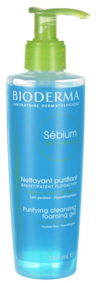 Очищающий гель для лица Bioderma Sebium, 200 мл от компании Скажи здоровью ДА! - фото 1