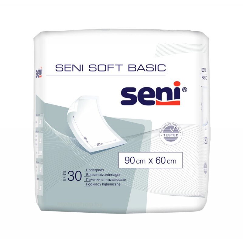 Пеленки впитывающие Seni Soft Basic 90 х 60 см, 30 шт от компании Скажи здоровью ДА! - фото 1