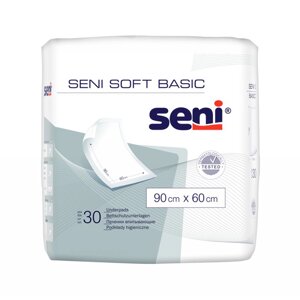 Пеленки впитывающие Seni Soft Basic 90 х 60 см, 30 шт