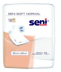 Пеленки впитывающие Seni Soft Normal 90 х 60 см, 10 шт