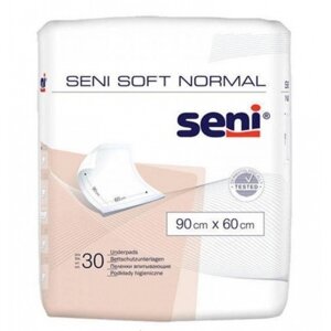 Пеленки впитывающие Seni Soft Normal 90 х 60 см, 30 шт