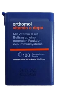 Биологически активная добавка к пище ОРТОМОЛ/ORTHOMOL Vitamin C depo № 100