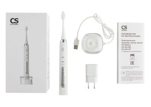 Электрическая звуковая зубная щетка CS Medica/Сиэс Медика CS-333-WT, белая