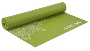 Коврик для йоги и фитнеса Bradex SF 0404 с рисунком, зеленый