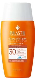 Солнцезащитный увлажняющий флюид Rilastil Sun System Water Touch SPF 30, 50 мл